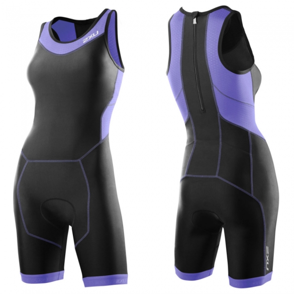 2XU Perform trisuit 2015 zwart-paars vrouwen WT2706d WT2706d